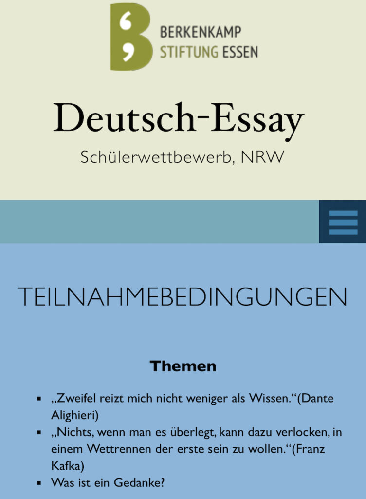 Deutsch-Essay